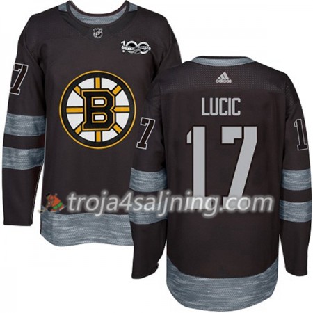 Boston Bruins tröja Milan Lucic 17 1917-2017 100th Anniversary Adidas Svart Authentic - NHL Tröjor Herr Boston Bruins tröja Milan Lucic 17 1917-2017 100th Anniversary Adidas Svart Authentic - NHL Tröjor Herr